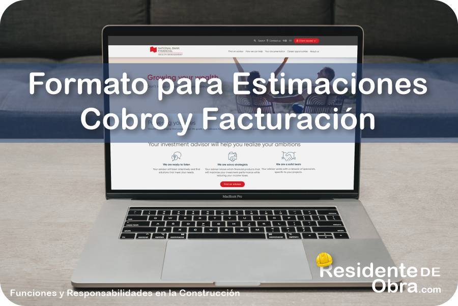 Formato para las Estimaciones de Cobro y Facturación Durante el Proceso de la Obra 2 RESIDENTE de OBRA - IMAGEN - Formato para las Estimaciones de Cobro y Facturación Durante el Proceso de la Obra - 11