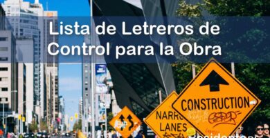 Lista de Letreros de Control en la Obra de la Empresa Constructora 7 RESIDENTE de OBRA - IMAGEN - Lista de Letreros de Control en la Obra de la Empresa Constructora - 10
