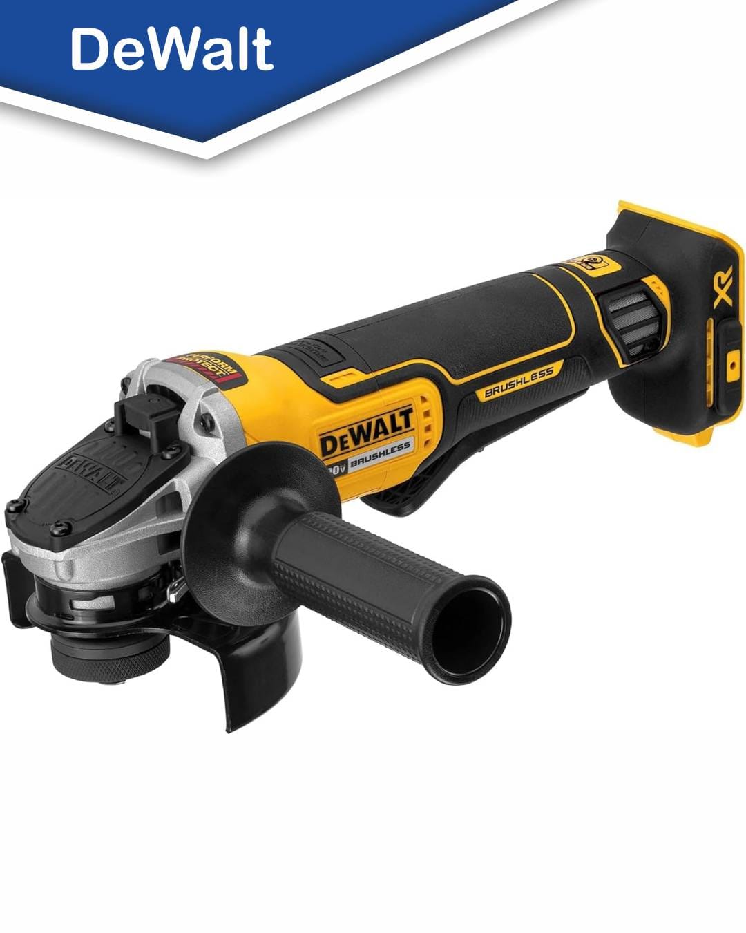 IMAGEN - ResidenteDeObra - cortadoras de concreto - DEWALT DCG413B Esmeriladora Angular Inalámbrica 4 1 2 Pulgadas 20V MAX XR - 02