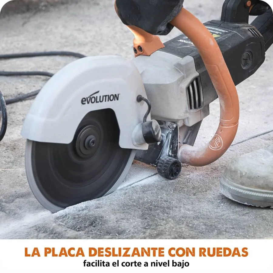 IMAGEN - ResidenteDeObra - cortadora Evolution Power Tools R230DCT Sierra de Disco para Cortar Hormigón Piedra Ladrillo Teja Eléctrico Corte de 3-1 2 - 06